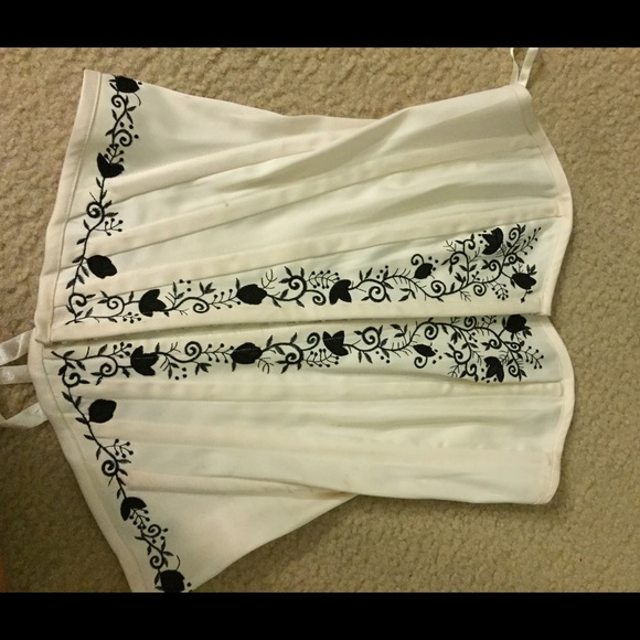 White/cream corset