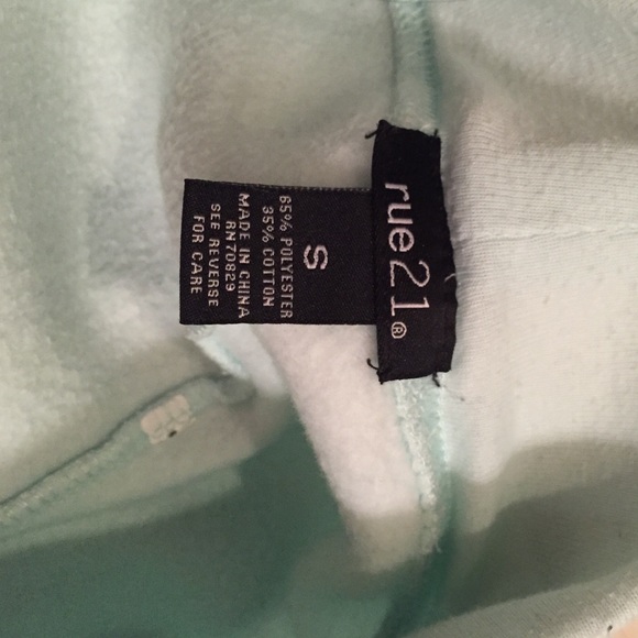 Rue 21 Mint-Colored Wide Leg/Loose Fit Sweatpants - Picture 3 of 4