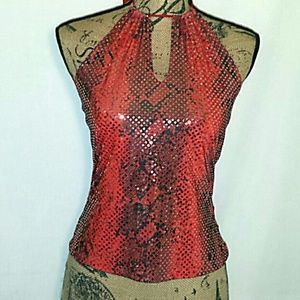 Sexy Sparkly Club Halter Top