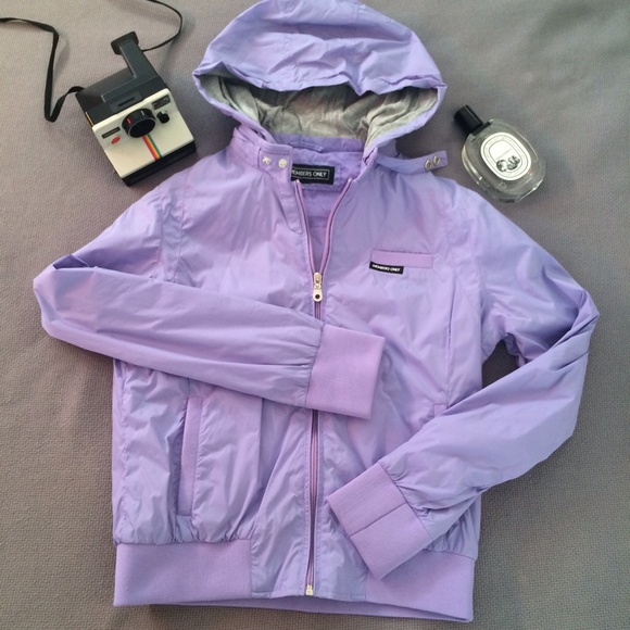 Lavender Members Only Bomber Jacket