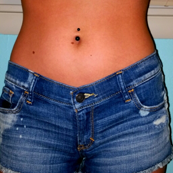 abercrombie & fitch denim shorts