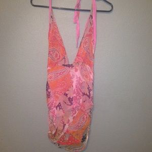 Vintage silk halter top