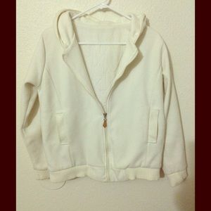 white warm jacket
