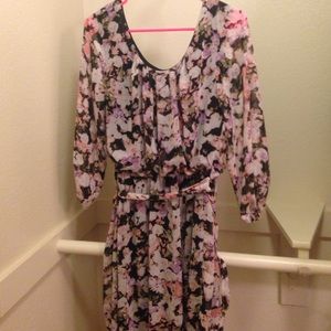 Flower print dress
