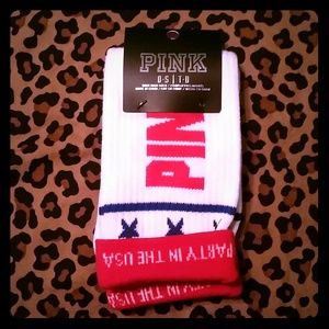 Pink nation americana socks