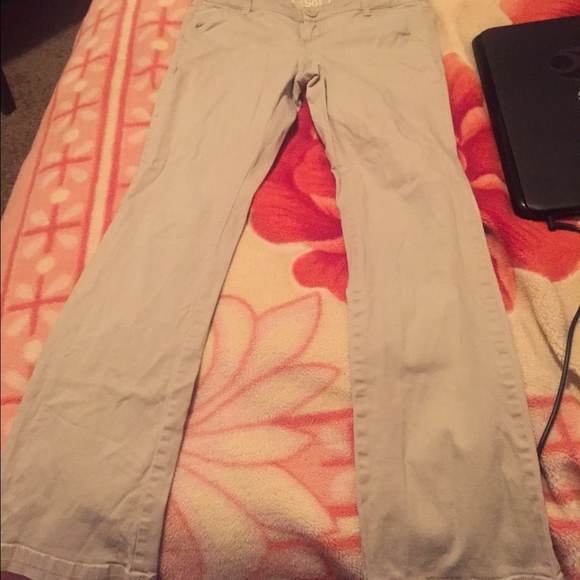 Tan bootcut pants