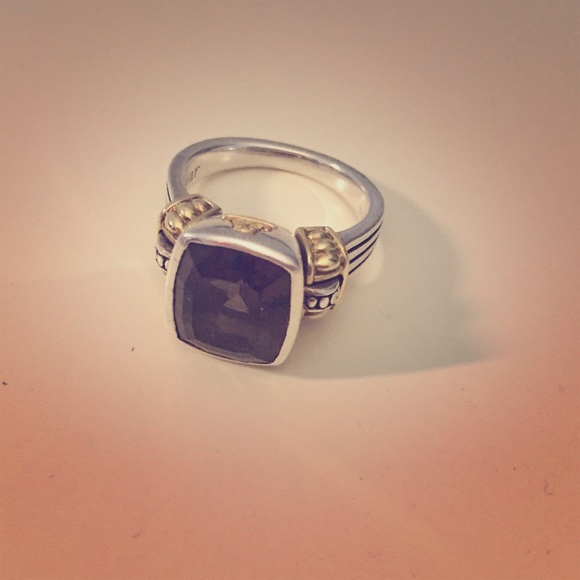 Lagos smoky Quartz glacier ring