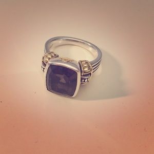 Lagos smoky Quartz glacier ring