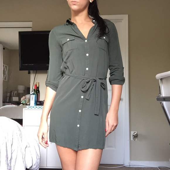 🚫SOLD in bundle🚫Old Navy green jacket or dress - Picture 3 of 4