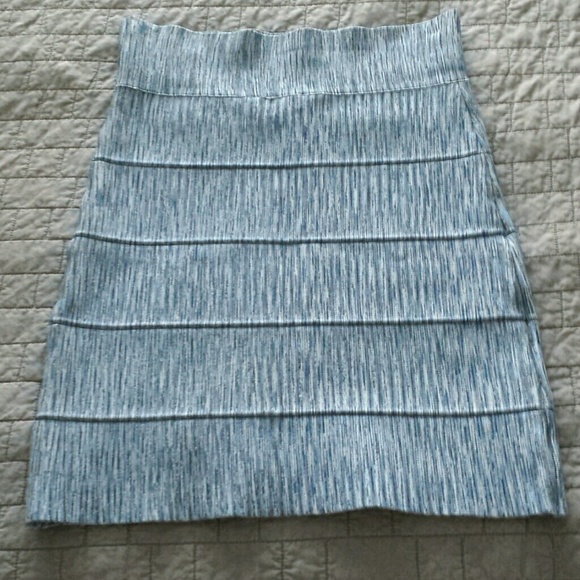 BCBGMaxAzria Dresses & Skirts - BCBGMAXAZRIA Bandage Style Skirt- Blue