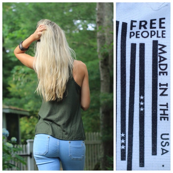 ️SOLD OUT Free People Hunter Green Tank Top - Picture 4 of 4