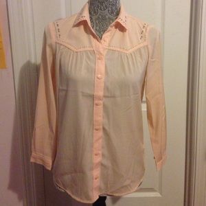 American eagle pink long sleeve top