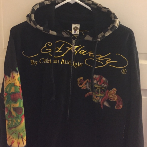 Ed Hardy gently worn hoody.