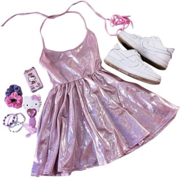 American apparel hologram dress