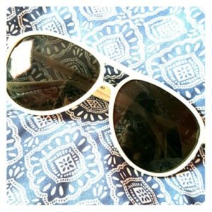 White Modern Gladiator Sunglasses