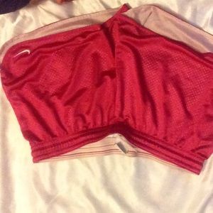 Pink mesh Nike shorts
