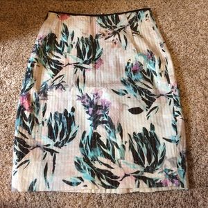 Floral Pencil Skirt