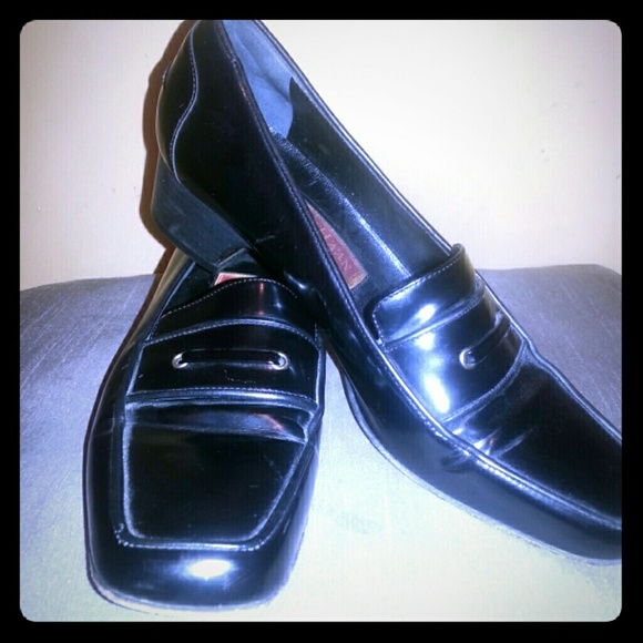 Cole Haan Black Leather Loafers