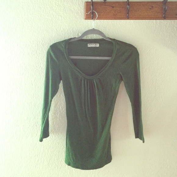 Michael Stars 3/4 sleeved tee scoop neck