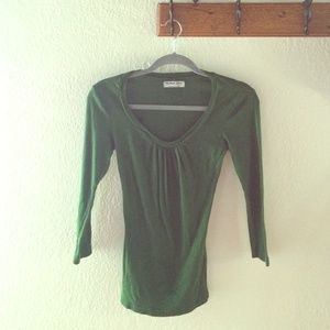 Michael Stars 3/4 sleeved tee scoop neck