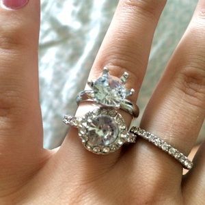 Three rings!! Size 6