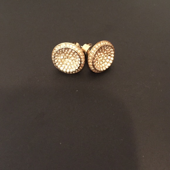 Michael Kors Earrings. Gold with diamonds