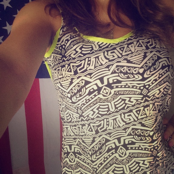 Tribal print open back tank!!