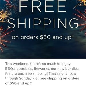 Free shipping on orders $50+ till 5Jul