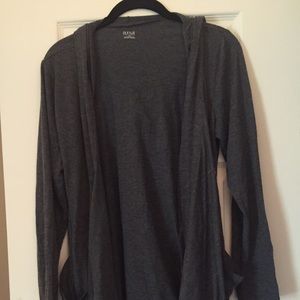 Grey hoodie cardigan!