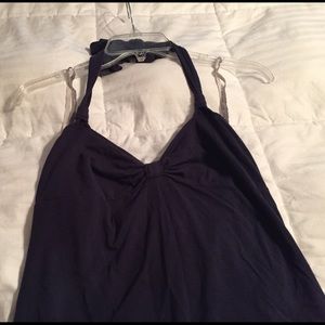 Navy Halter Dress
