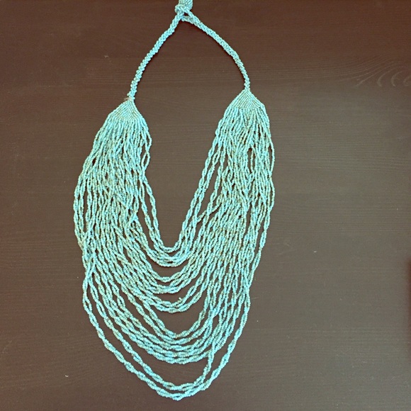 Urban Outfitters Jewelry - Long turquoise beaded necklace
