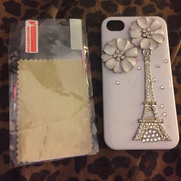 iPhone 4 case and screen protector - Picture 1 of 1