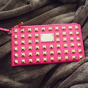 Michael kors wristlet wallet hot pink