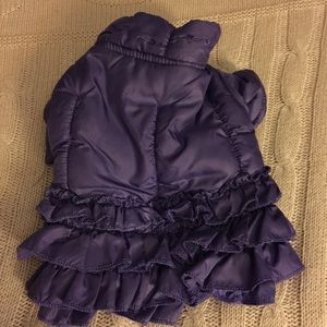 XXS Purple puff jacket for your dog