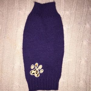 XXS Purple dog sweater
