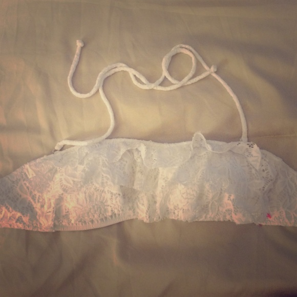 Victoria's Secret bandeau ruffle top