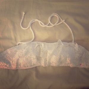 Victoria's Secret bandeau ruffle top