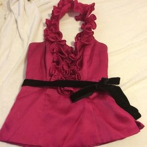 Halter top w/ 🆓pink dog