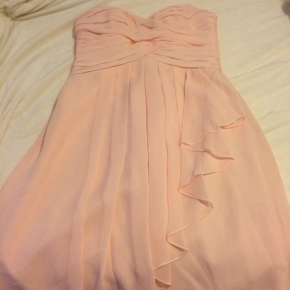 David Bridal Light Pink Dress