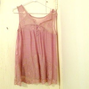 Cute lavender long tank