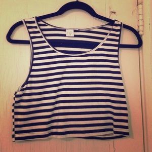 striped crop top
