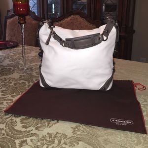White Coach Carly Satchel