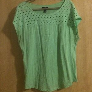 Mint green casual top