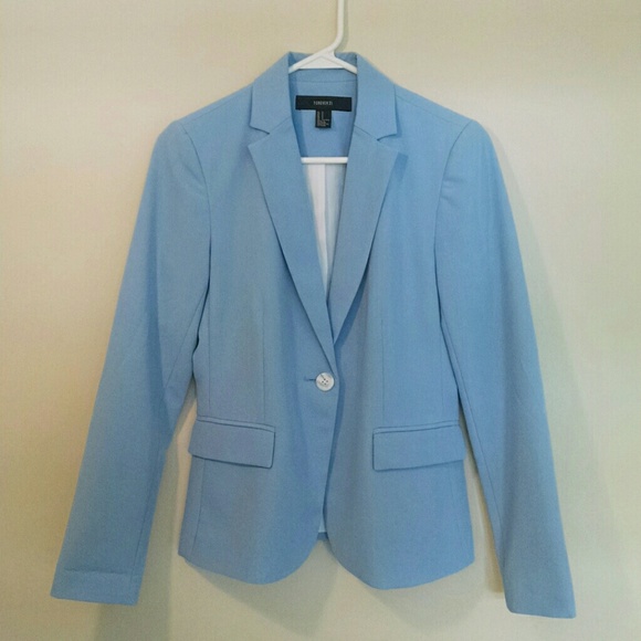 Light Blue Fitted Blazer