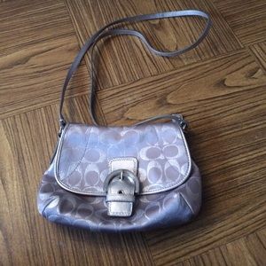 Silver Coach crossbody!