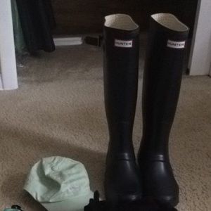 Matte Black Hunter Boots
