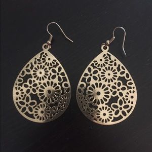 Gold earrings