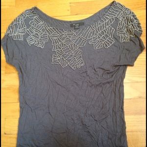 Beaded Gray shirt