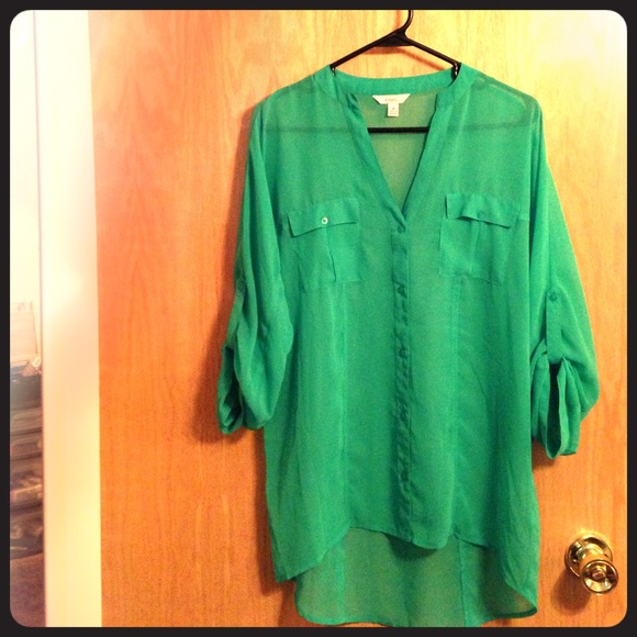 Candies Sheer button down