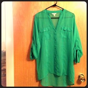 Candies Sheer button down